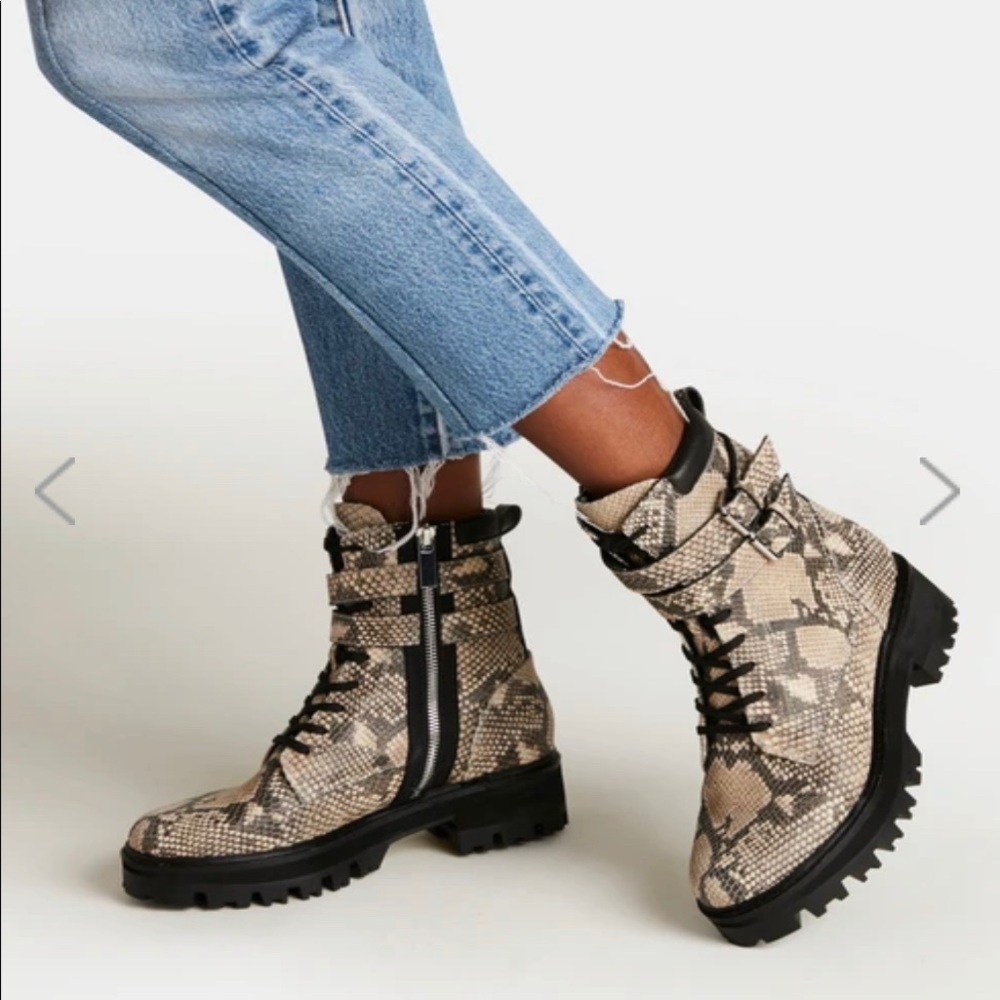 Dolce Vita Paline boots in Snake Print